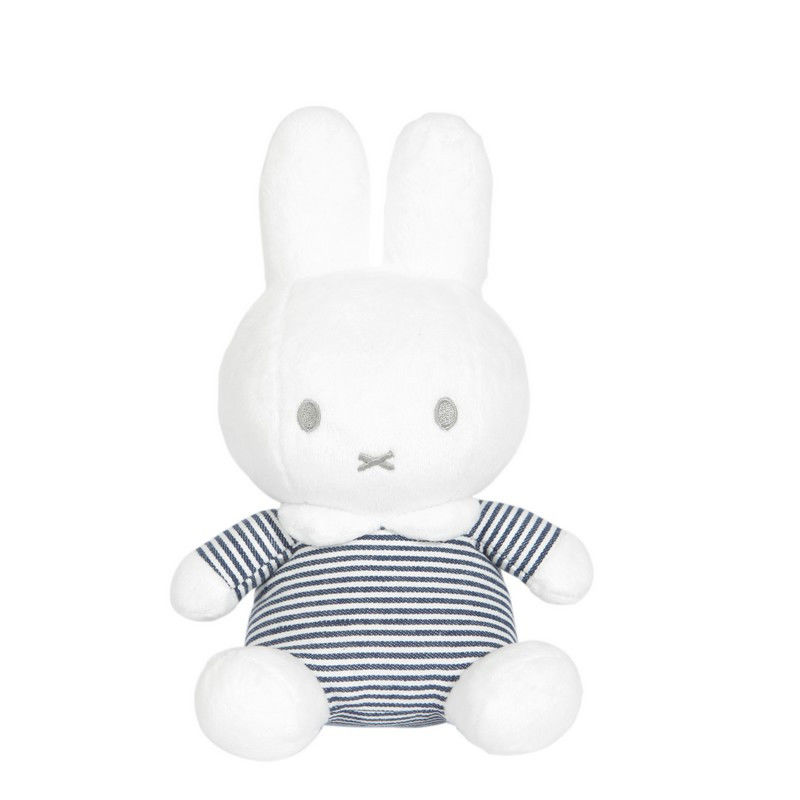 Miffy the rabbit - soft toy white blue rattle 32 cm 